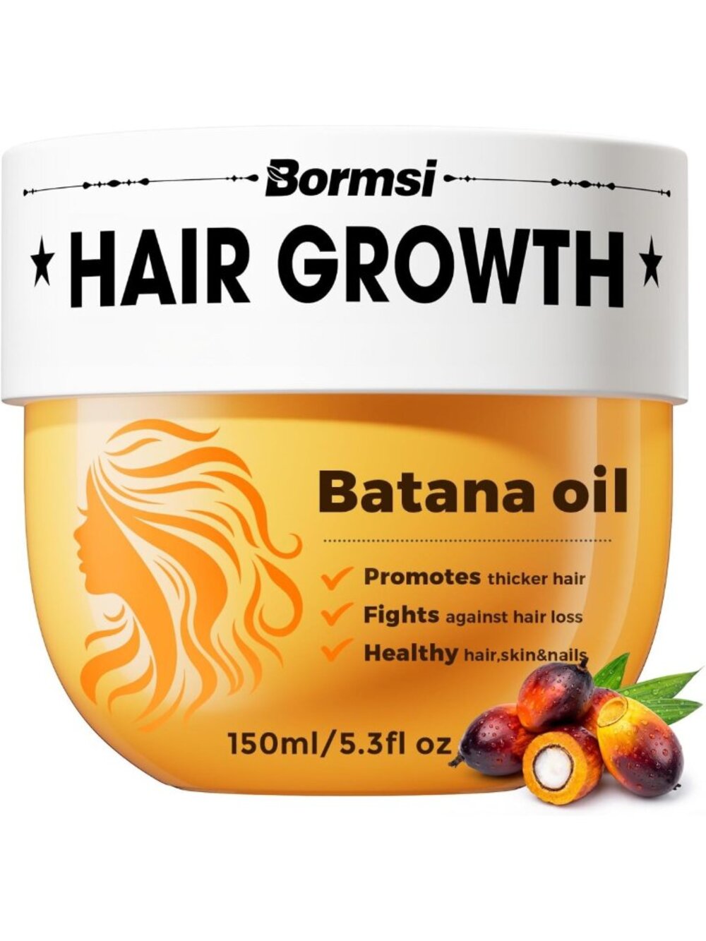 Batana Oil for Hair Growth, Birthday Gift for Women and Men, Promotes Hair